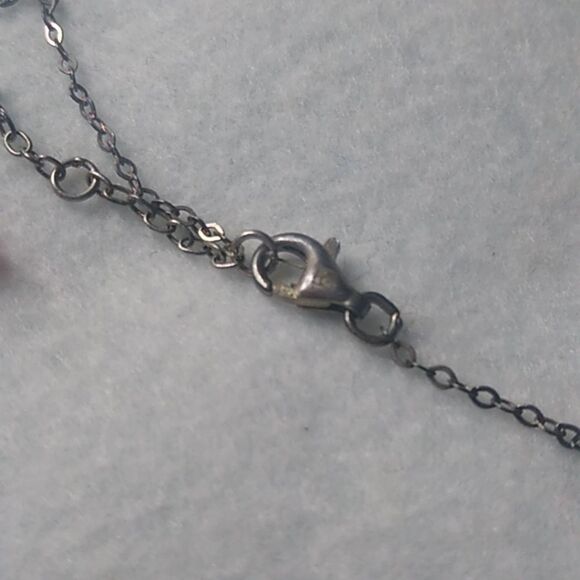 Elegant Six Faucet Imported Stones Multi-Color Pendant 925 Chain Italy Necklace - Picture 4 of 6